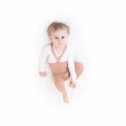 Collants à Bretelles Coton Bio Sans Pieds | Marron glacé