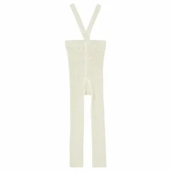 Collants à Bretelles Coton Bio Sans Pieds | Ecru
