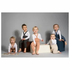 Collants à Bretelles Coton Bio Sans Pieds | Gris foncé