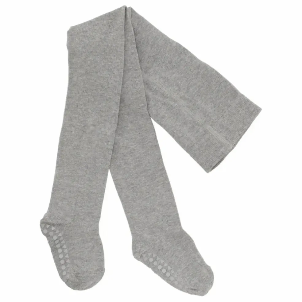 Collants Antidérapants Coton Bio | Gris