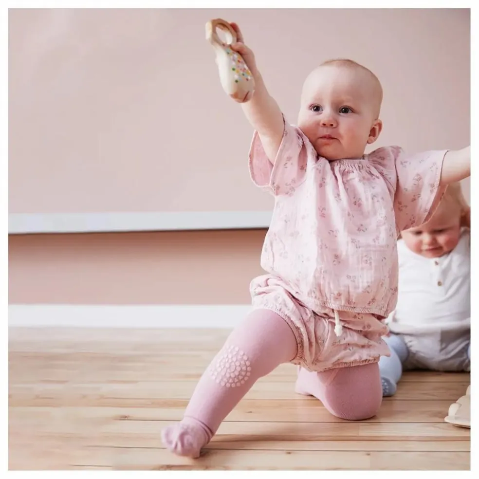 Collants Antidérapants Genoux et Pieds | Rose