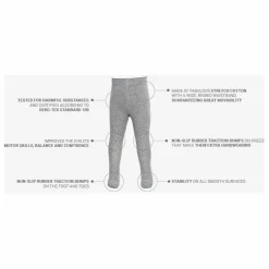 Collants Antidérapants Genoux et Pieds | Rose