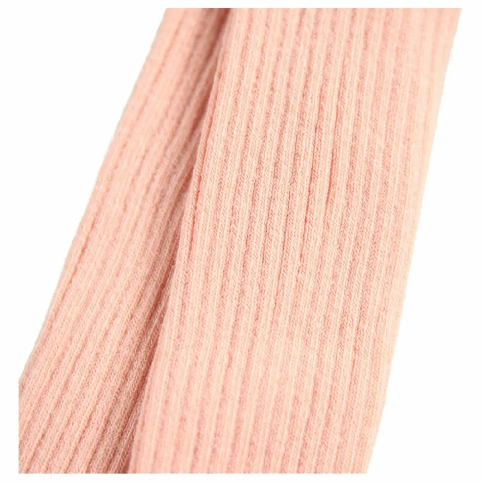 Collants Côtelés | Rose poudré