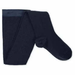 Collants en laine mérinos Angélique | Bleu nuit