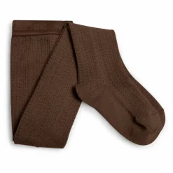 Collants en laine mérinos Angélique | Chocolat