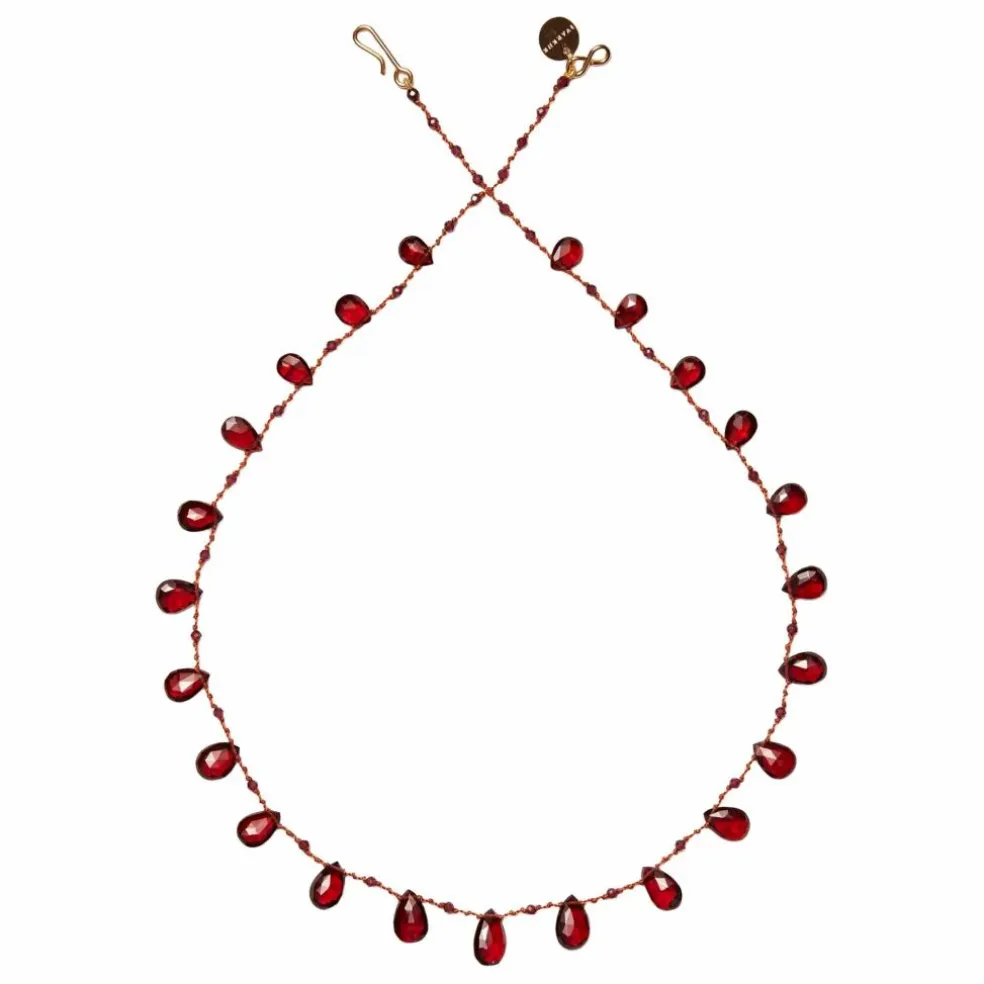 Collier Elston Drops & Beads | Grenat