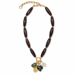 Collier Marilla | Marron foncé