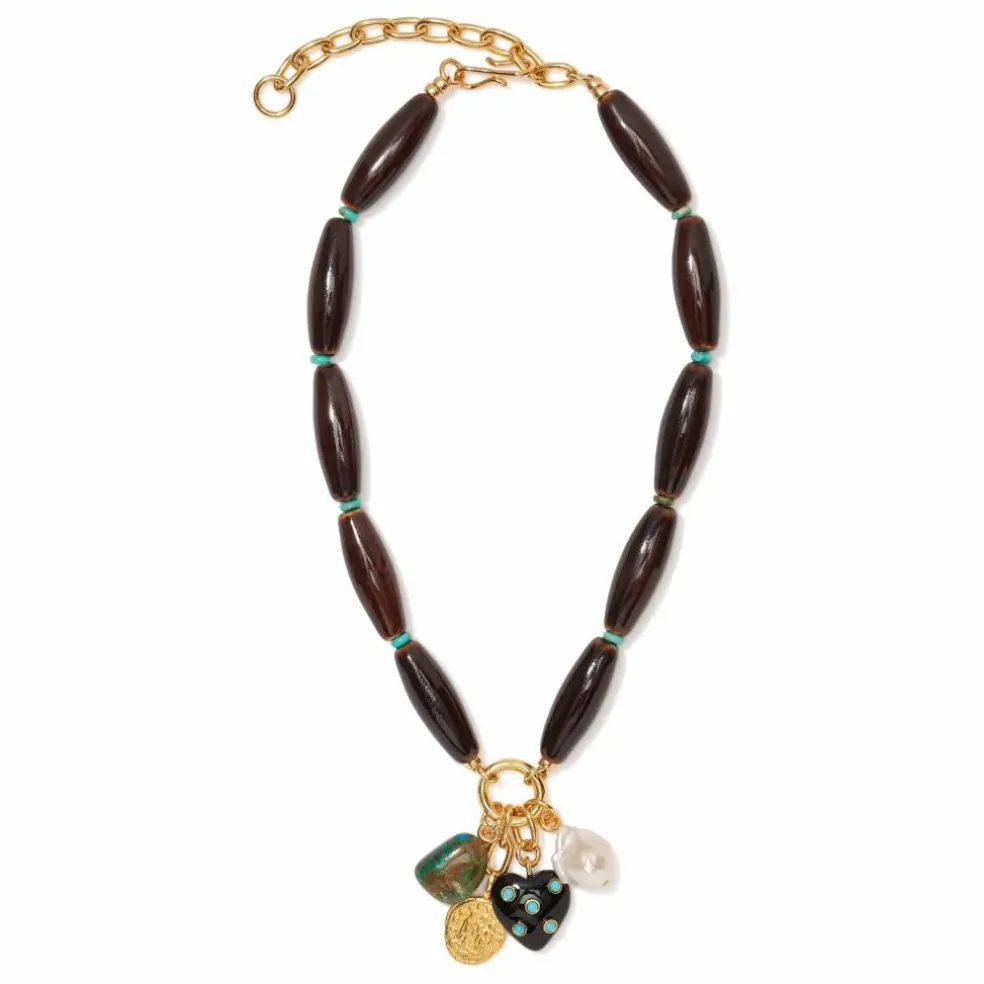 Collier Marilla | Marron foncé