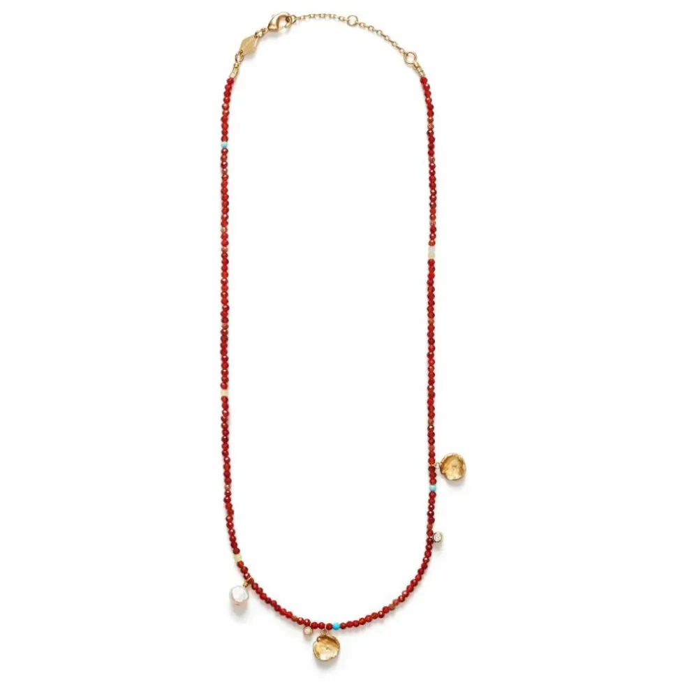 Collier Maroon Harmony | Rouge