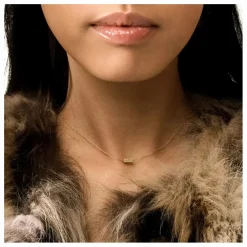 Collier Mini Straw | Or rose