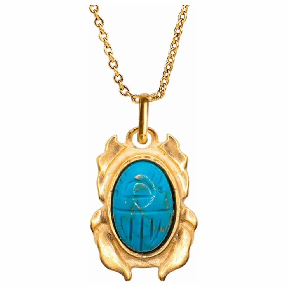 Collier Nefer | Bleu turquoise