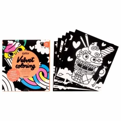 Coloriage velours - Kawai | Orange