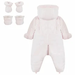 Combi Pilote Fourrée | Rose pâle