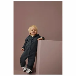 Combinaison à Capuche Coton Bio | Bleu gris
