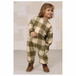 Combinaison Big Papi Carreaux Coton Bio | Vert kaki
