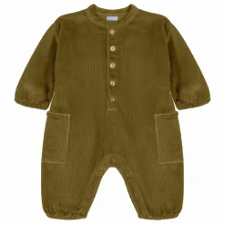 Combinaison Big Papi Velours Côtelé Coton Bio | Vert kaki