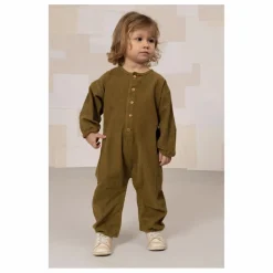 Combinaison Big Papi Velours Côtelé Coton Bio | Vert kaki