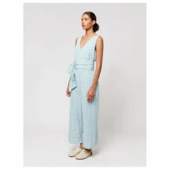 Combinaison Ceinturée Vichy - Collection Femme | Bleu turquoise