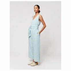 Combinaison Ceinturée Vichy - Collection Femme | Bleu turquoise