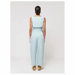 Combinaison Ceinturée Vichy - Collection Femme | Bleu turquoise