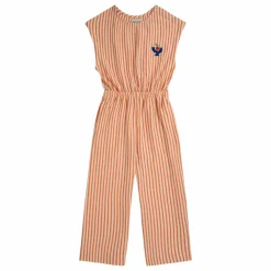 Combinaison Coton Bio Rayée | Orange