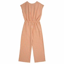 Combinaison Coton Bio Rayée | Orange