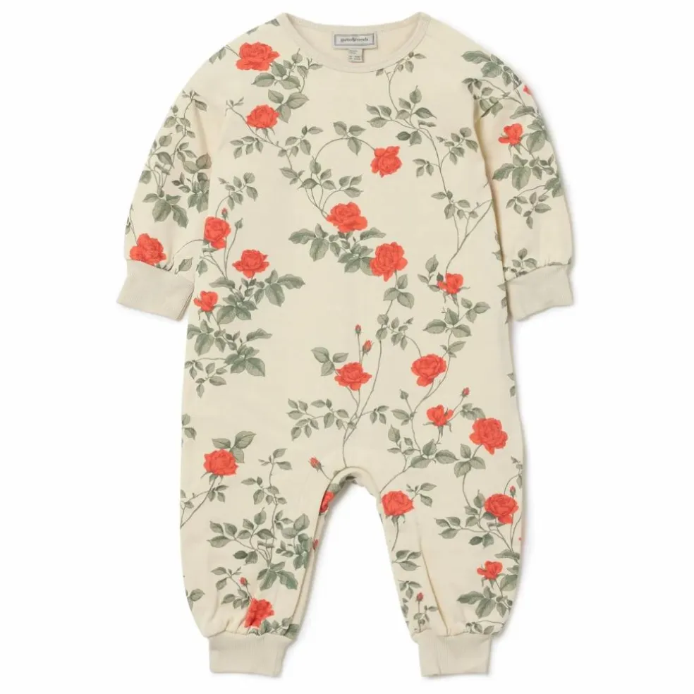 Combinaison Coton Bio Roses | Ecru