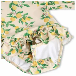 Combinaison de Bain Narice Citrons Fibres Recyclées | Jaune pâle