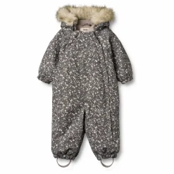 Combinaison de Ski Nicki Fleurie Fibres Recyclées | Gris foncé