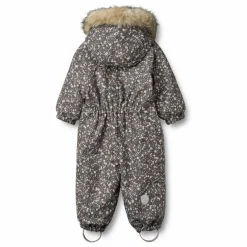 Combinaison de Ski Nicki Fleurie Fibres Recyclées | Gris foncé
