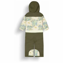 Combinaison de Ski Snowy Fleurie Fibres Recyclées | Vert kaki