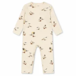 Combinaison Dinosaures Coton Bio | Beige