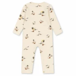 Combinaison Dinosaures Coton Bio | Beige