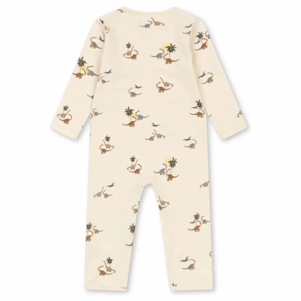 Combinaison Dinosaures Coton Bio | Beige