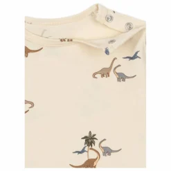 Combinaison Dinosaures Coton Bio | Beige