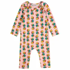 Combinaison Dés Coton Bio | Rose