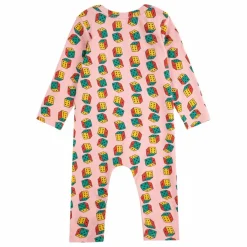 Combinaison Dés Coton Bio | Rose