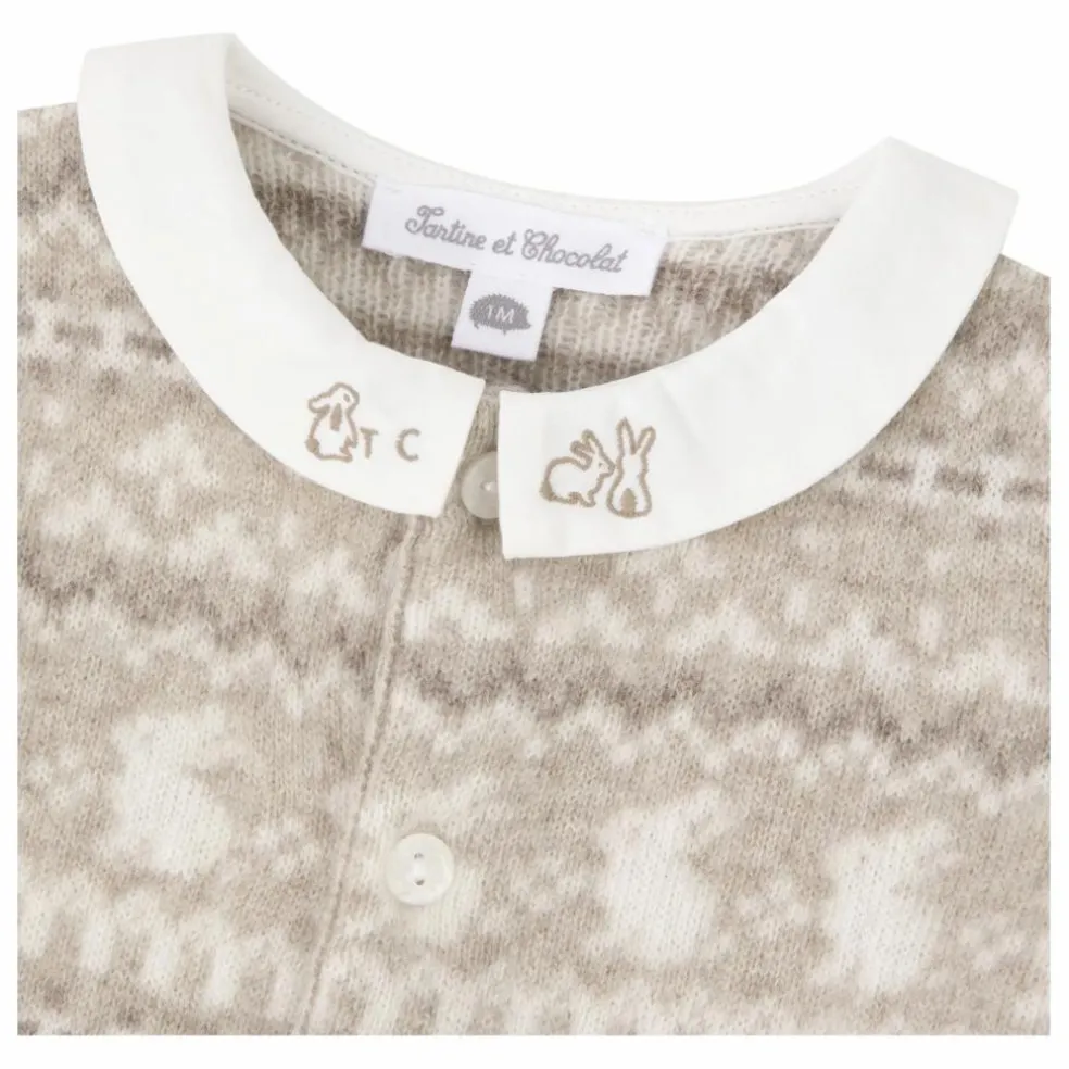 Combinaison Jacquard Cachemire | Grège
