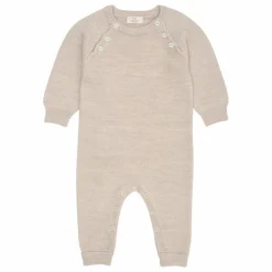 Combinaison Laine Mérinos | Beige chiné