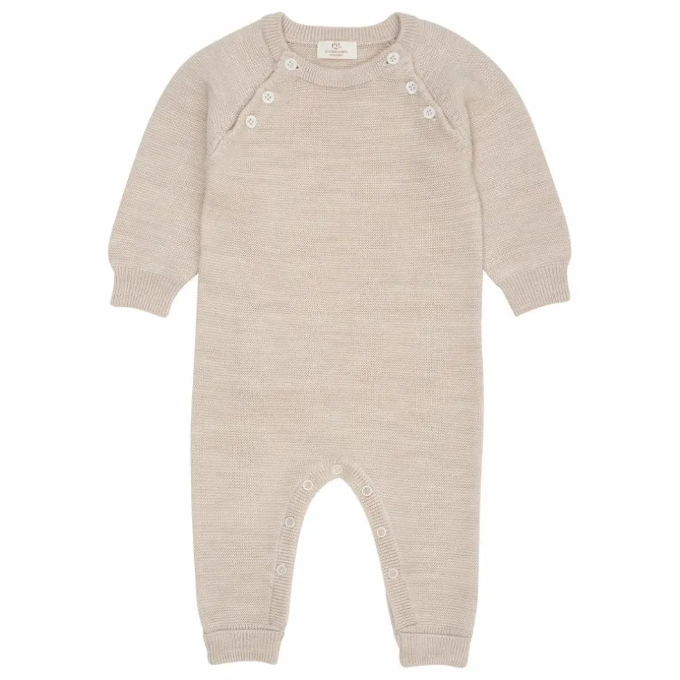 Combinaison Laine Mérinos | Beige chiné