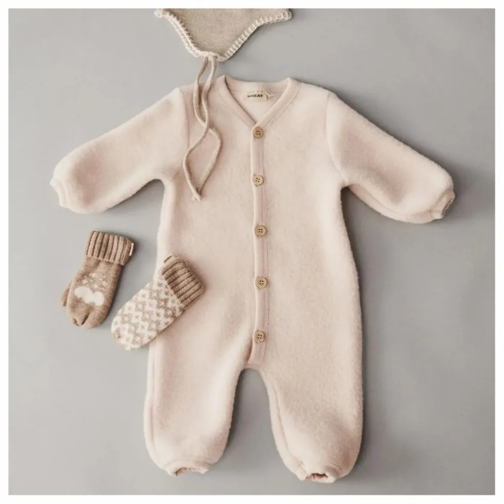 Combinaison Levi Laine Mérinos | Rose poudré