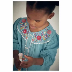 Combinaison Liliane Gaze de Coton | Bleu