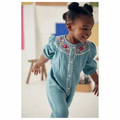 Combinaison Liliane Gaze de Coton | Bleu