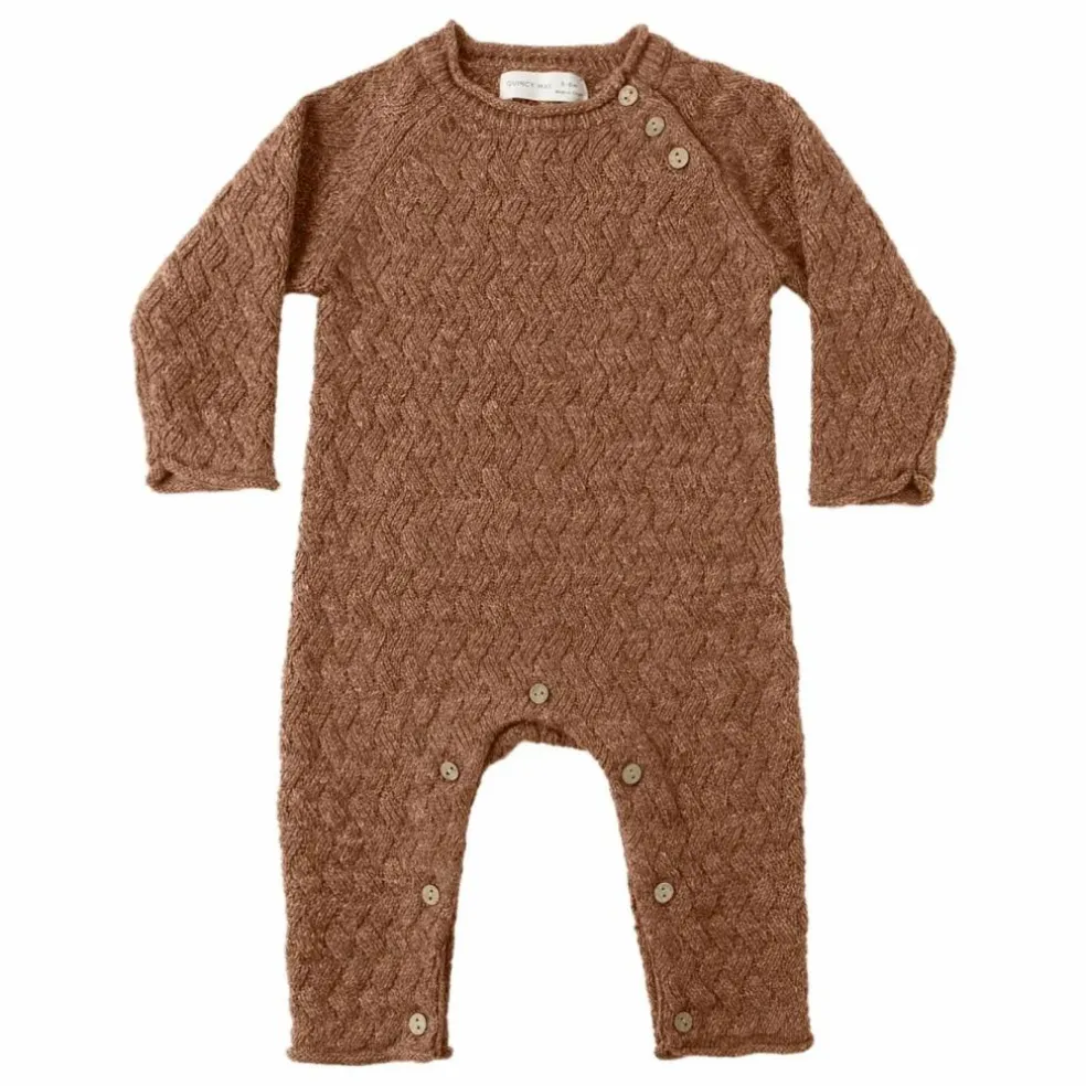 Combinaison Maille Coton Bio | Marron