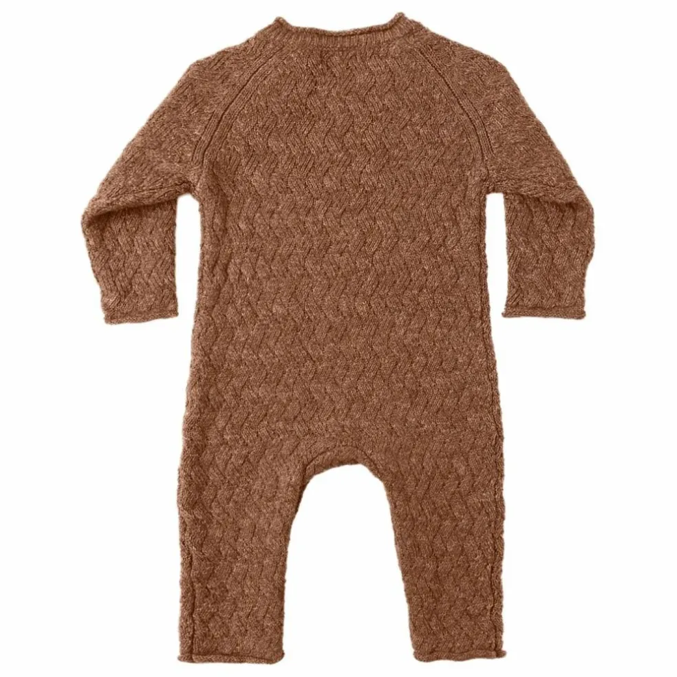 Combinaison Maille Coton Bio | Marron