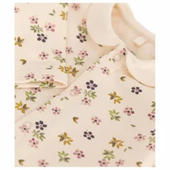 Combinaison Molleton Fleurs | Beige