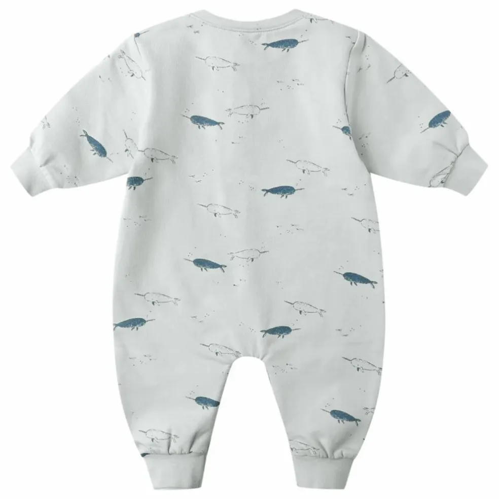 Combinaison Narvals Coton Bio | Bleu Clair