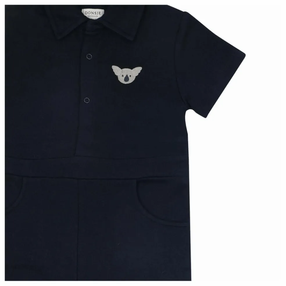 Combinaison Piebe Koala Coton Bio | Bleu marine