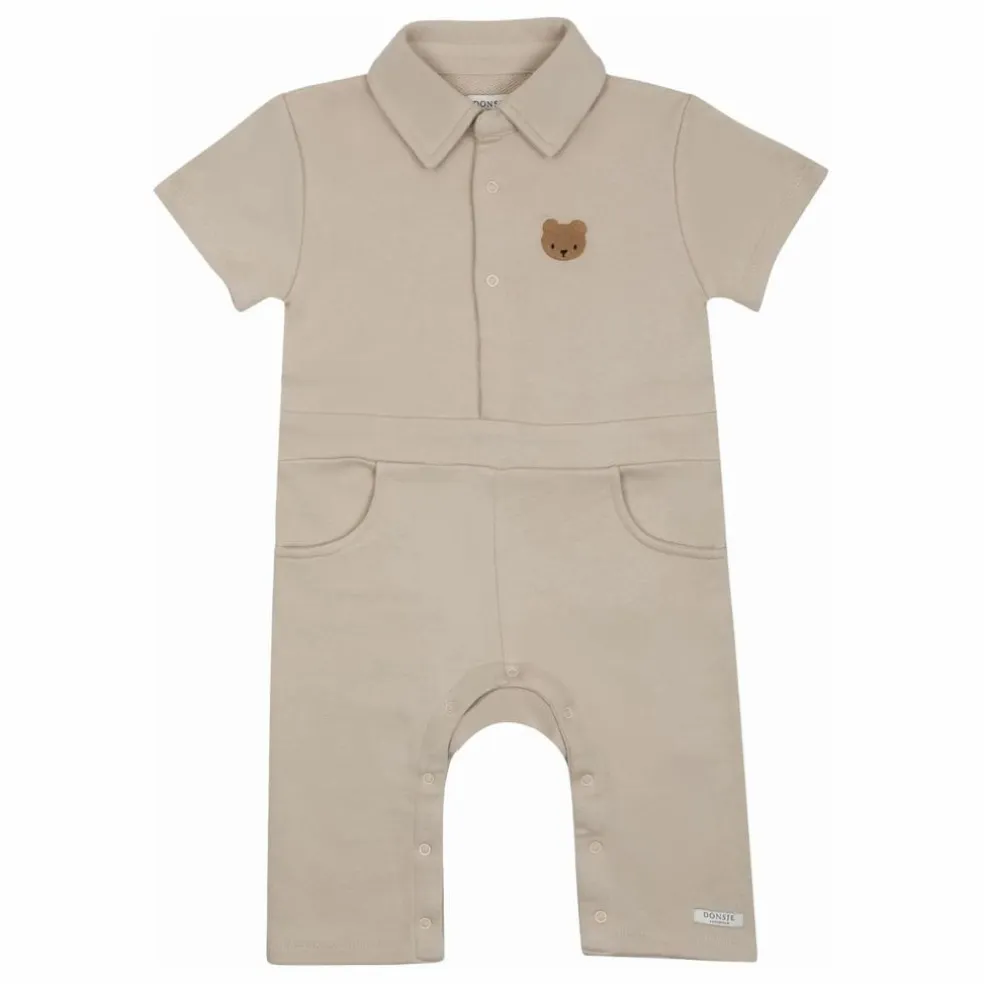Combinaison Piebe Ours Coton Bio | Beige