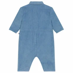 Combinaison Pingouin Velours Côtelé | Bleu